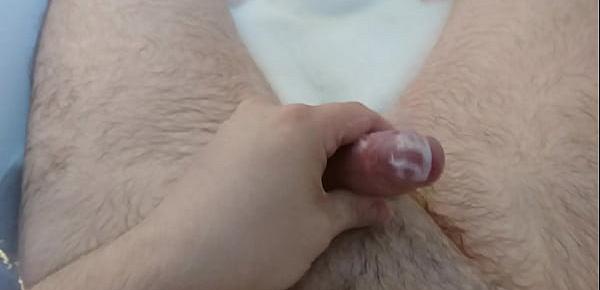  Small Dick cum in hottub